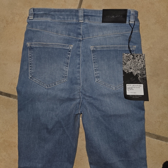 Fit jeans Super Ripped High Waisted Skinny Stretch Denim NWT S - Picture 12 of 14